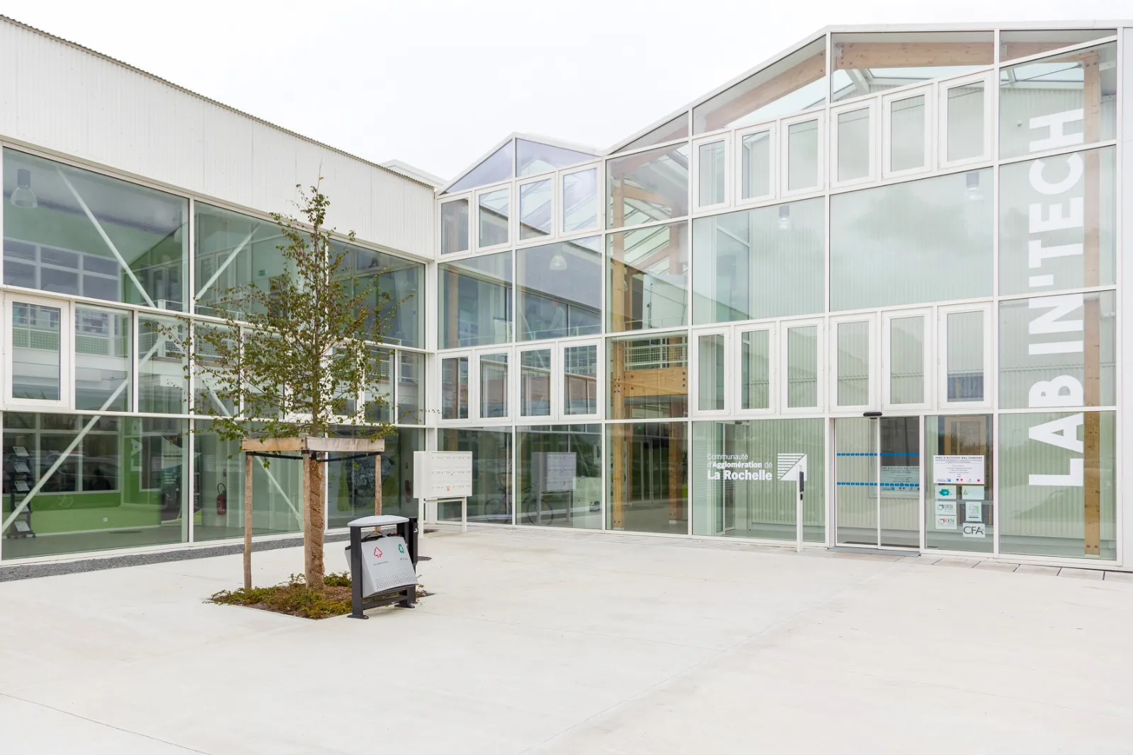 Cour intérieure du bâtiment Lab’in Tech